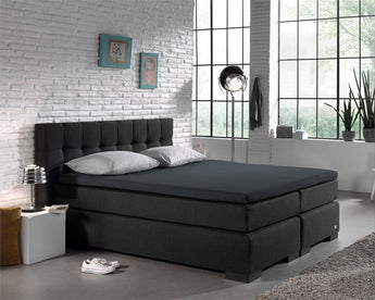 Splittopper Jersey Hoeslaken Antraciet - Dromen & Wonen