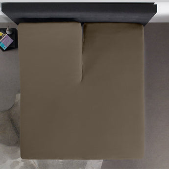 Splittopper Jersey Hoeslaken Taupe - Dromen & Wonen