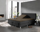 Splittopper Jersey Hoeslaken Taupe - Dromen & Wonen