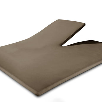 Splittopper Jersey Hoeslaken Taupe - Dromen & Wonen
