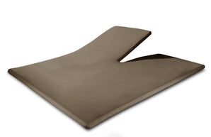 Splittopper Jersey Hoeslaken Taupe - Dromen & Wonen