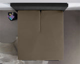 Splittopper Jersey Hoeslaken Taupe - Dromen & Wonen