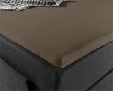 Splittopper Jersey Hoeslaken Taupe - Dromen & Wonen