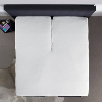Splittopper Jersey Hoeslaken Wit - Dromen & Wonen