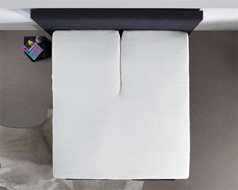Splittopper Jersey Hoeslaken Wit - Dromen & Wonen