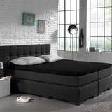 Splittopper Jersey Hoeslaken Zwart - Dromen & Wonen