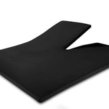 Splittopper Jersey Hoeslaken Zwart - Dromen & Wonen