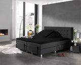 Splittopper Jersey Hoeslaken Zwart - Dromen & Wonen