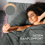 Zensation Twee Kleuren Grijs/Antraciet Dekbedovertrek - Dromen & Wonen