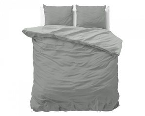 Zensation Twee Kleuren Grijs/Antraciet Dekbedovertrek - Dromen & Wonen