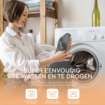 Zensation Twee Kleuren Grijs/Antraciet Dekbedovertrek - Dromen & Wonen