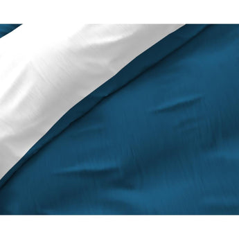 Zensation Twee Kleuren Navy/Wit Dekbedovertrek - Dromen & Wonen