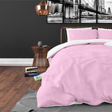 Zensation Twee Kleuren Roze/Wit Dekbedovertrek - Dromen & Wonen