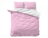 Zensation Twee Kleuren Roze/Wit Dekbedovertrek - Dromen & Wonen