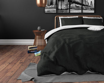 Zensation Twee Kleuren Wit/Zwart Dekbedovertrek - Dromen & Wonen