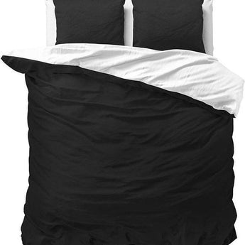 Zensation Twee Kleuren Wit/Zwart Dekbedovertrek - Dromen & Wonen